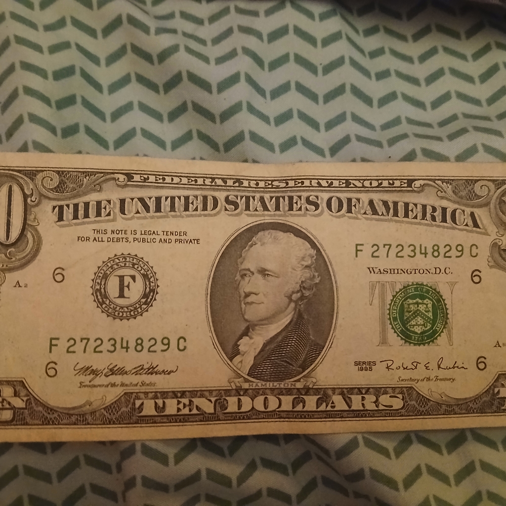 US Ten Dollar Bill